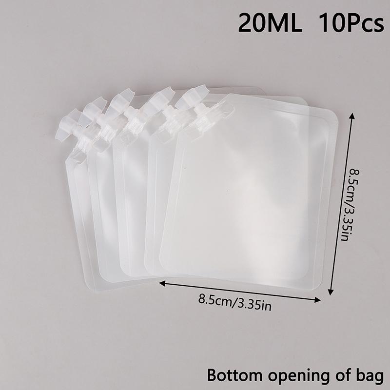 

10Pcs Refillable Travel Essentials Lotion Cosmetics Shampoo Shower Gel Portable Bags Makeup Fluid Bottles Packaging Bags
