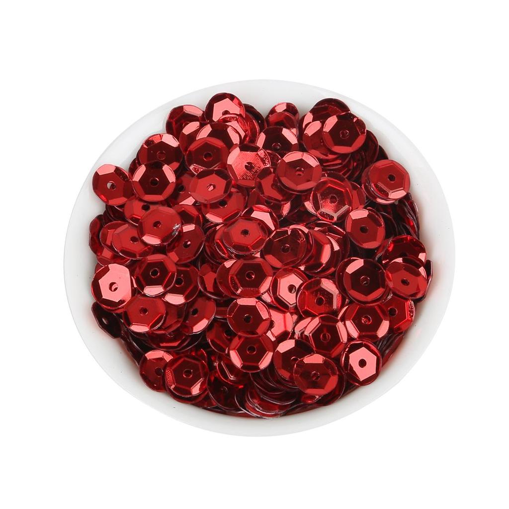 1200pcs(20g) 6mm Sequin PVC Flat Round Loose Sequins Paillettes Sewing Wedding Craft Women Garments Accessories