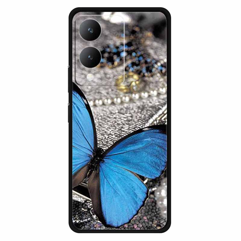 Fundas For Vivo Y17s 4G Case Silicone Wolf Lion Soft TPU Phone Covers for Vivo Y17s 2023 Y 17s Bumper Coque for VivoY17s Black