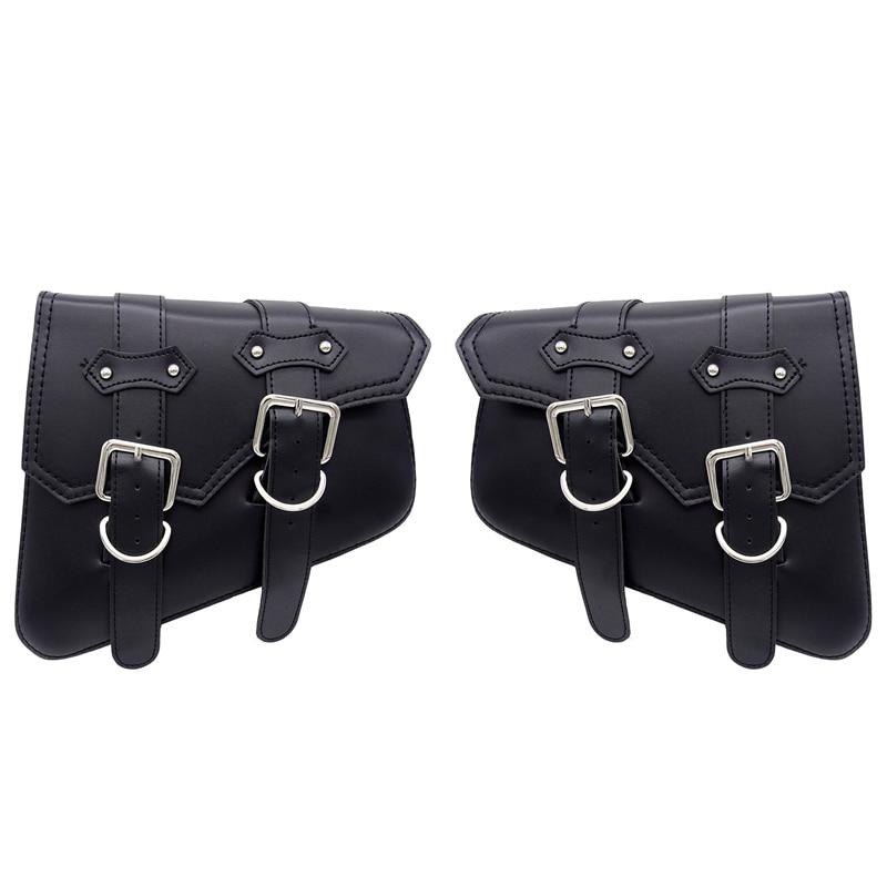 Motorcycle Waterproof Bag Motorcycle Saddle Bags Pu Leather Motorbike Side Tool Bag Out Door Luggage for Sportster XL 883 1200