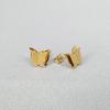 316L Stainless Steel 2021 New Fashion Upscale  Matte 2 Layer Butterfly Cute Stud Earrings Piercing For Women Girls Gifts