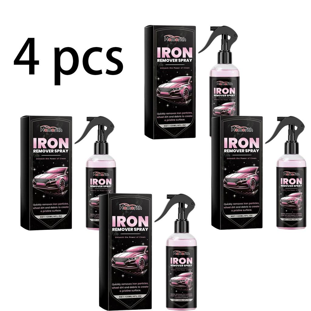Homonth Car Iron Rust Remover, Car Rust Removal, Cleaning and Stain Removal, Polishing and Renovation, Multi-Purpose Car Maintenance Cleaner 120ml