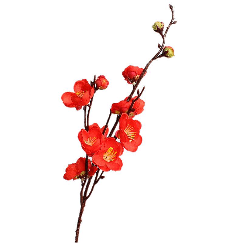 47cm Wax Plum Blossom Silk Flower for Photography and Wedding Decor
