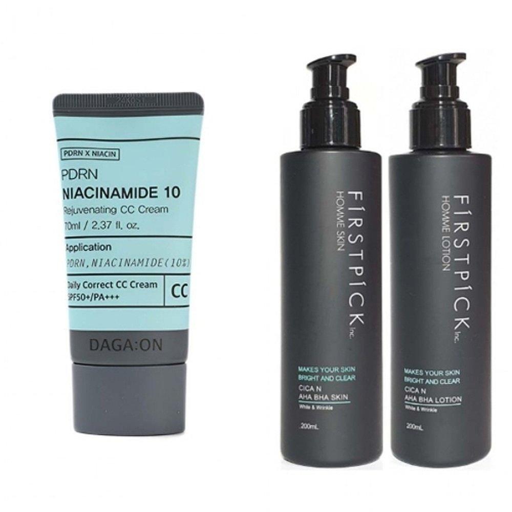 FIRSTPICK Niacinamide 10 Tone Up CC CC Cream Cica Men's Skin Lotion