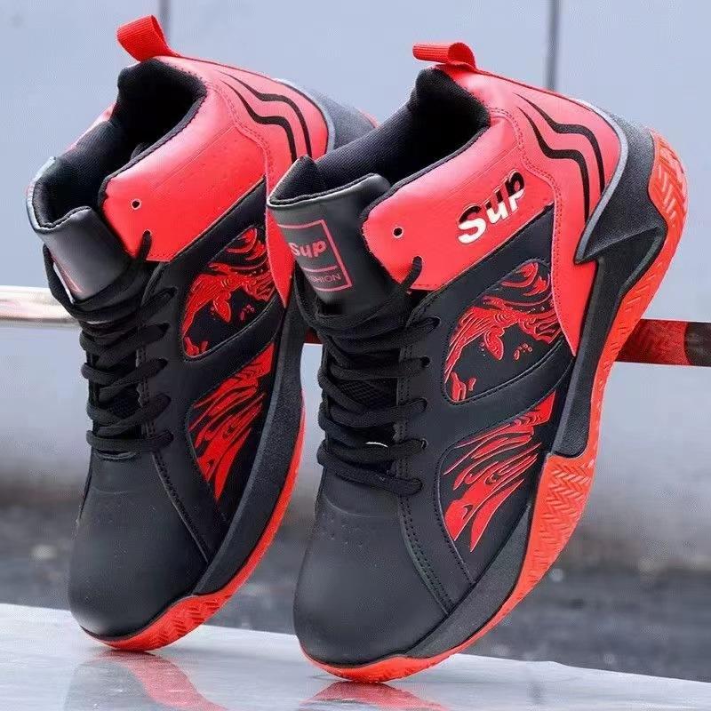 

Basketball shoes high-top sports shoes waterproof actual combat sneakers dad shoes student shoes foreign trade breathable men s shoes 46
