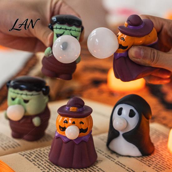 Stress Relief Ghost Toys Halloween Squeeze Toy, Bubble Pop Pumpkin Figurine, Cute Toy for Decorative Desk Accessories Kids, Decor Classroom