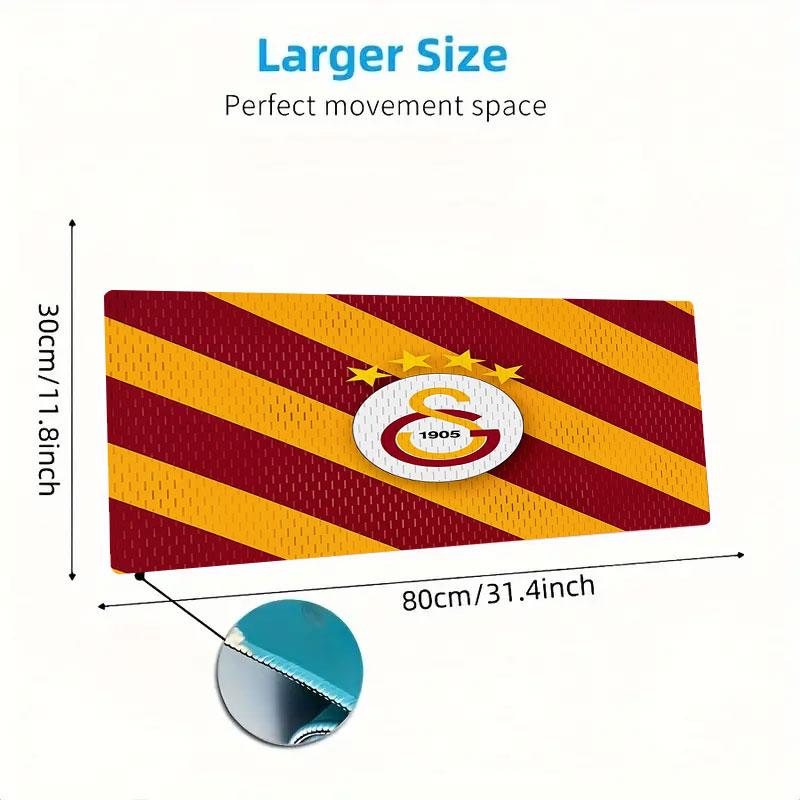 Galatasaray S Large Size Mouse Pad Large Gaming Table Cushion Non-slip Laptop Tablet Big Mousepad XXL Mat Mini PC Playmat With Lock edge