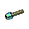 Titanium M5x20mm with Washer Allen Hex Tapered Bolts Screw for Bicycle Stem Pack of 6 (Colorful)