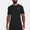 Under Armour Solid Logo Fitness Training Short Sleeve T-Shirt Men Tops Black 1359870-001