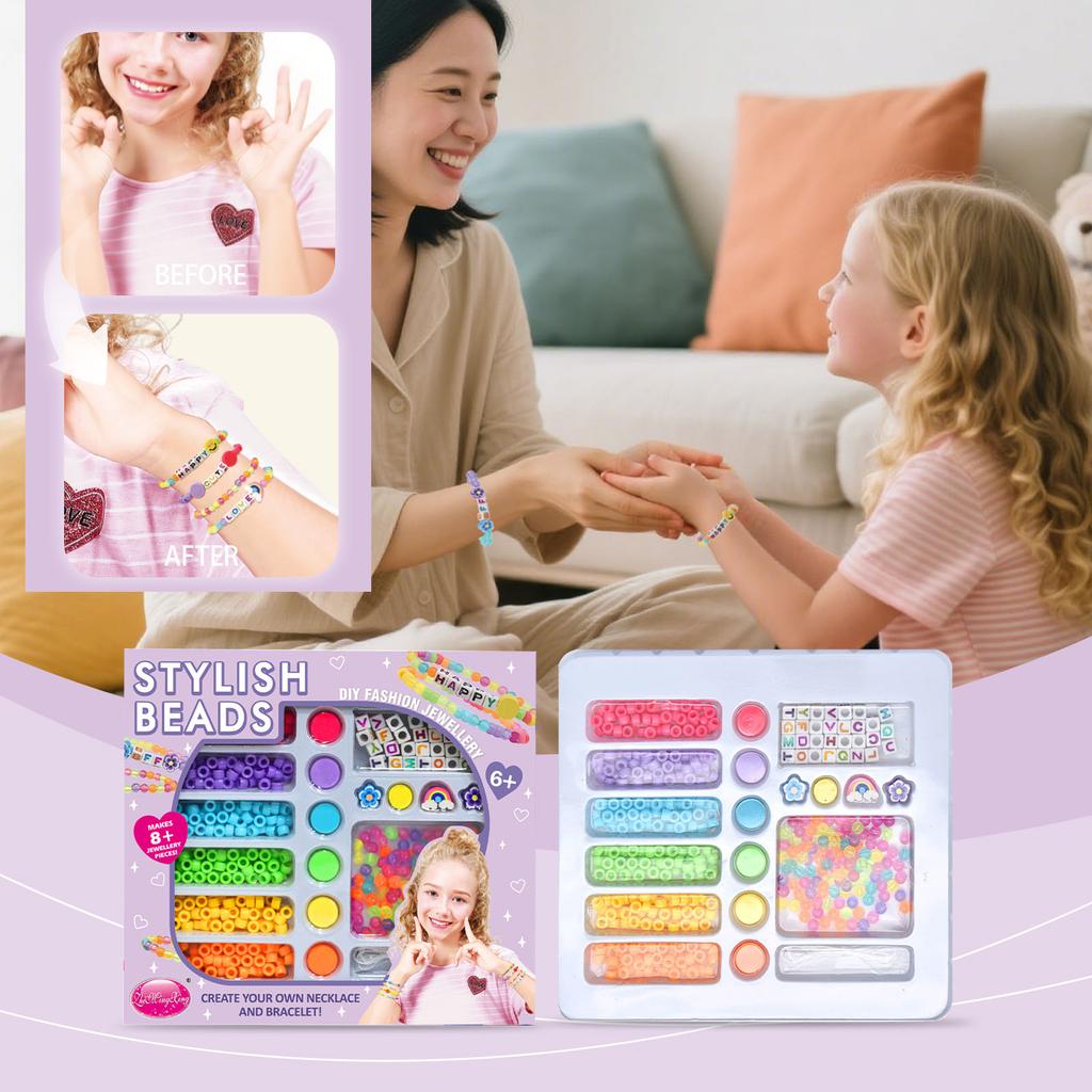 Fun DIY Children's Beaded Bracelet Gift Box, Fashionable And Novel, Easy To Handle, Exquisite Gift Box.