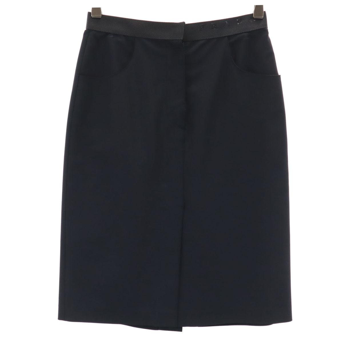 

PRADA made in Italy Midi length Tight Skirt 38 Black series Women Used