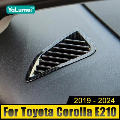 For Toyota Corolla E210 2019 2023 2021 2022 2023 2024 Hybrid ABS Car Dashboard Air Outlet Bezel Trim Ring Frame Cover Stickers