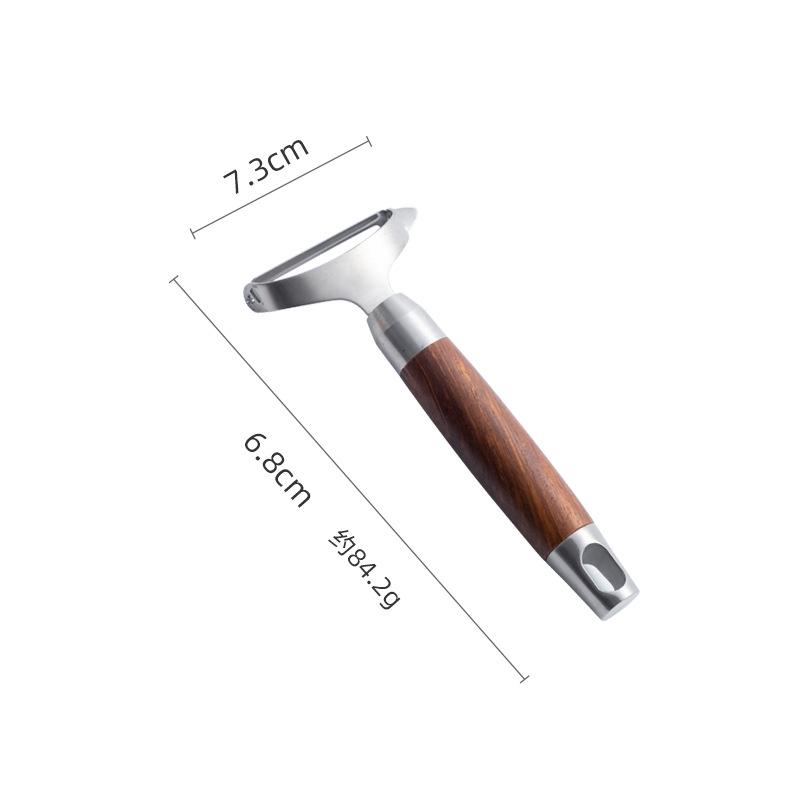 

Новинка 304, терка с деревянной ручкой, кухонные принадлежности, нож для очистки овощей, пористый строгальный станок, косилка для имбиря, терка для картофеля, редиса