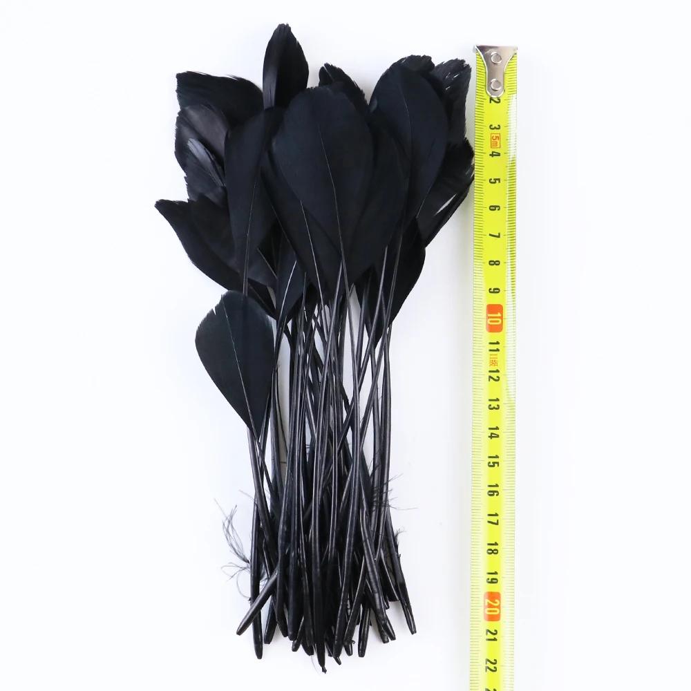 50Pcs Natural Black Goose Ostrich Feathers For Jewelry Earrings Making Diy Dream Catcher Decoration Crafts Plume Accessories