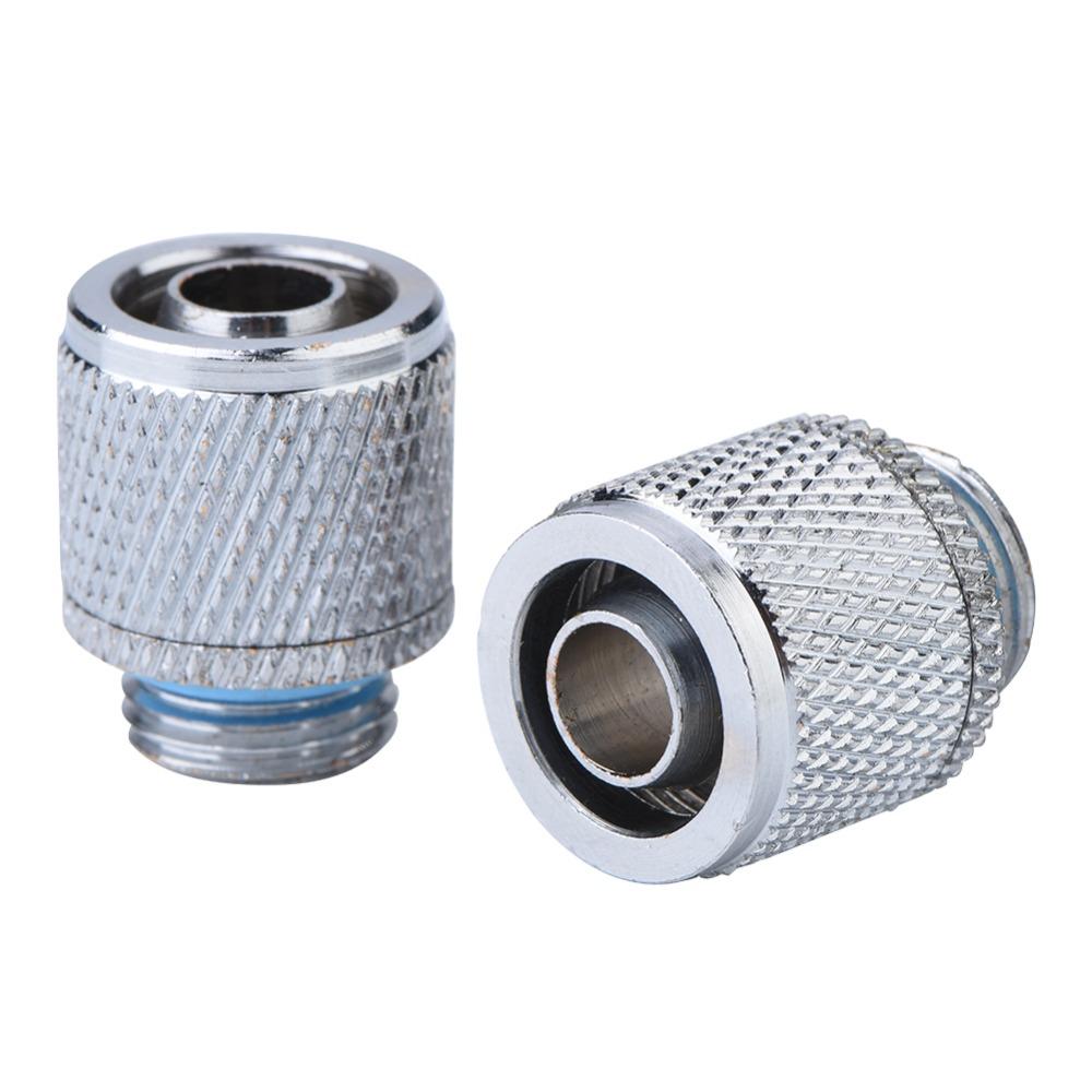 2PCS G1/4 Thread 2 Points Water Cooling Compression Fitting  Computer Water Cooling