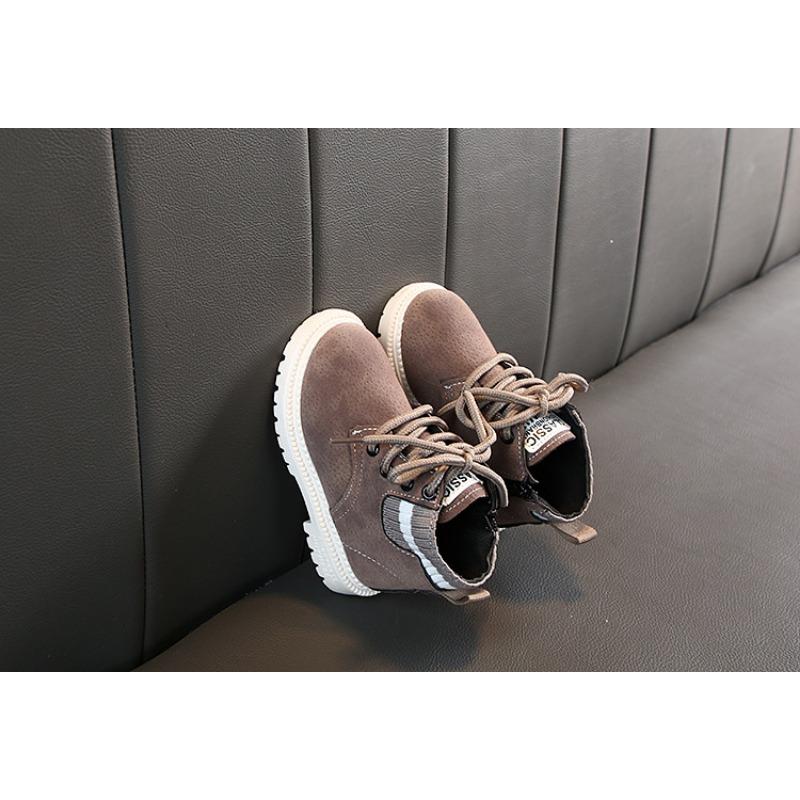 Children's Martin Boots Autumn and Winter New Little Boy Fashion Everything Boy Ankle Boots Baby Soft Soled Leather Boots for Girls