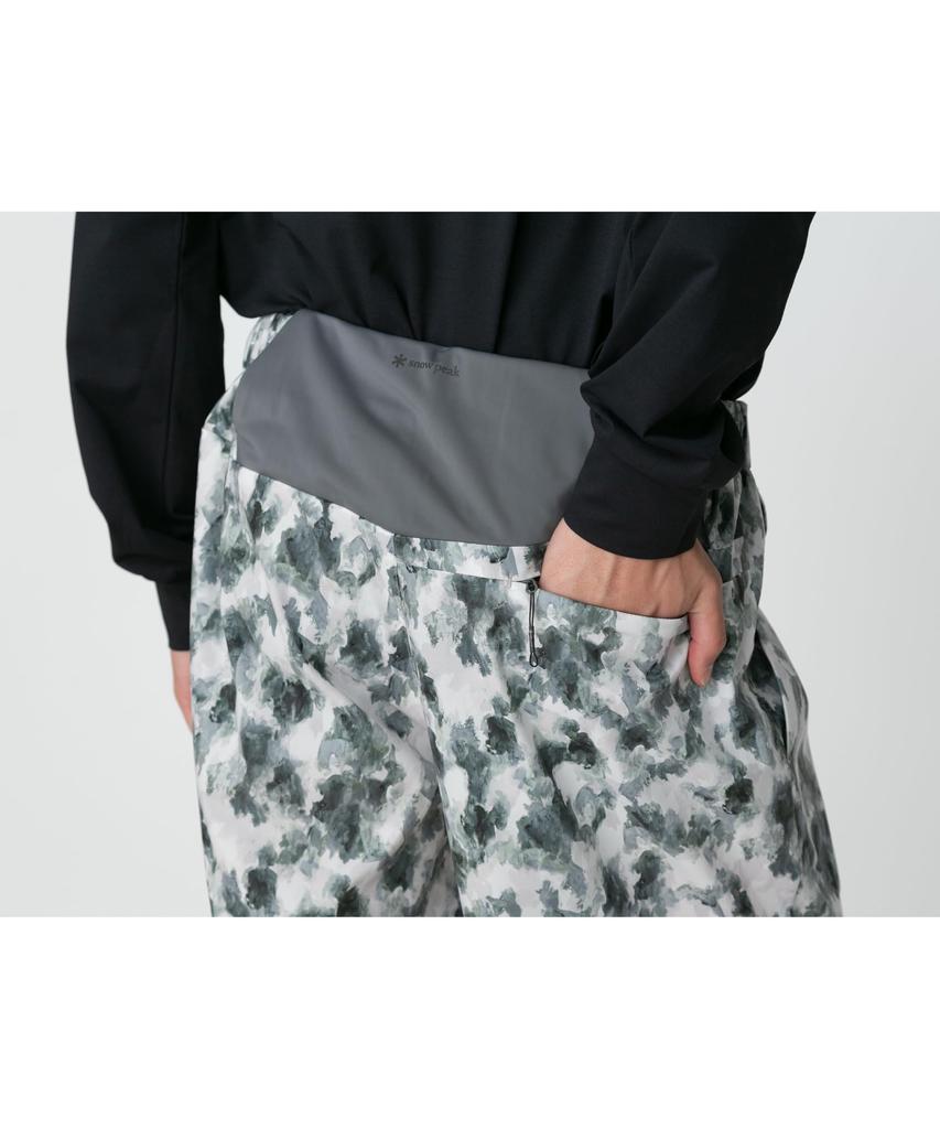 Snow Peak Tištěné Prodyšné Rychleschnoucí Šortky ZELENÉ PT L Poloviční Šortky, Kalhoty, Suché, Unisex, Pánské, Dámské