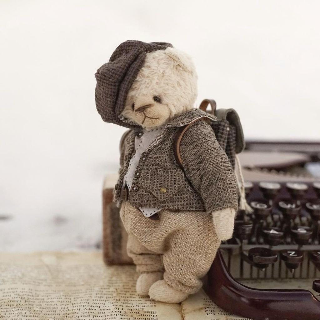 [USED] Kuma Friends Hermann Plush Toy by Overseas Artists Teddy Bear Artist Bear