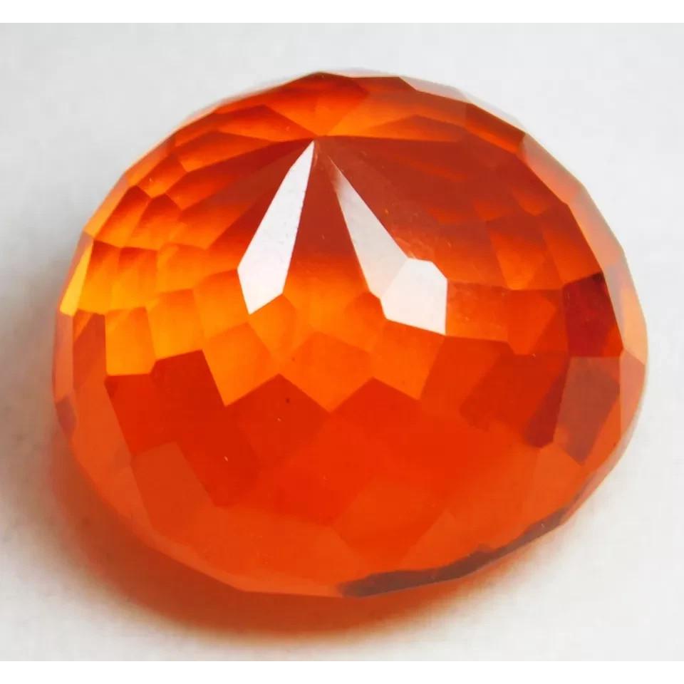 Natural Orange Topaz Loose Gemstone 50 ct Round Cut Jewelry Making for Jewelry Making and Crafts