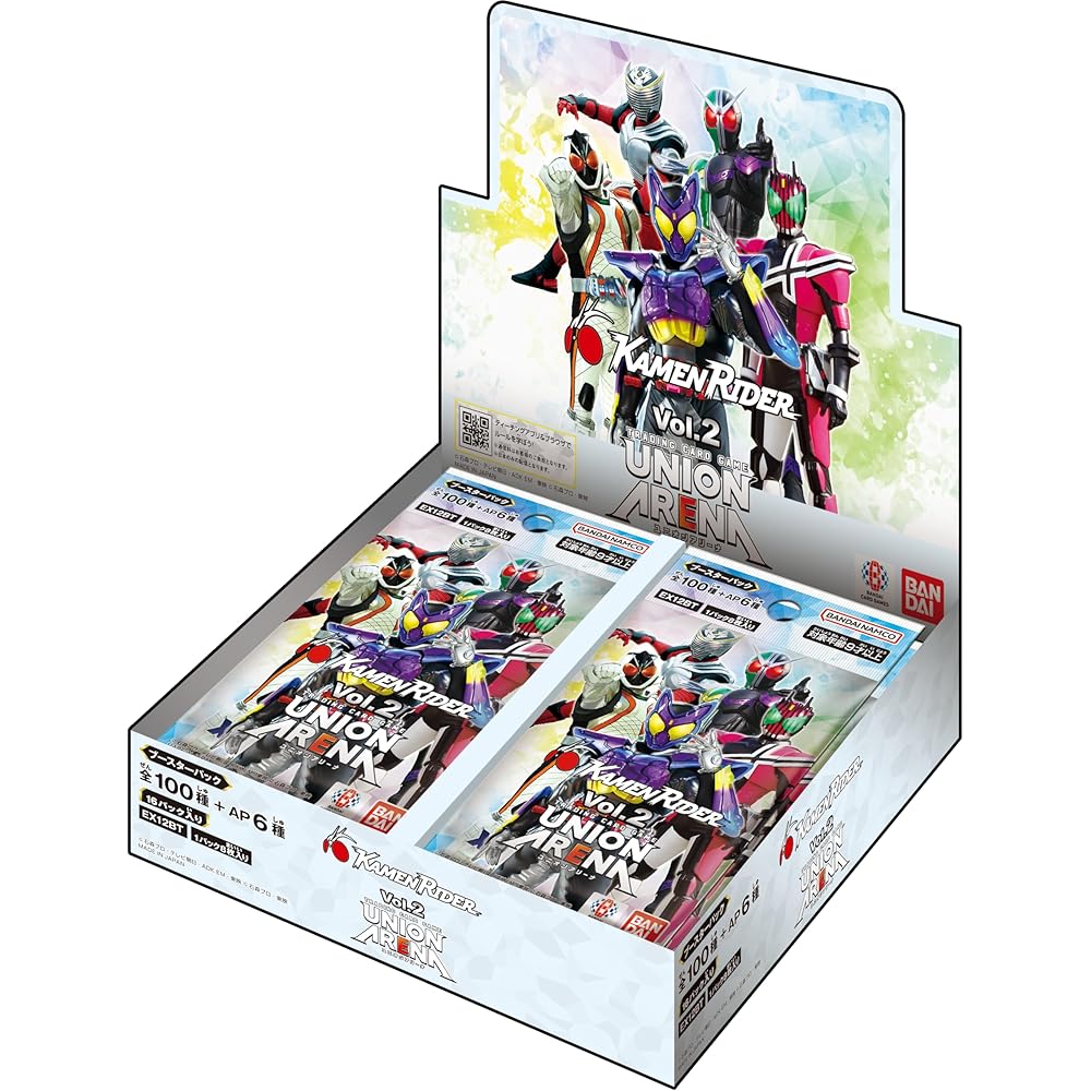 

BANDAI UNION ARENA Booster Pack Kamen Rider Vol.2 [EX12BT] (BOX) 16 Packs
