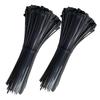 Black Heavy-Duty Industrial Nylon Cable Ties 4x200mm - Plastic Data Cable Storage Ties