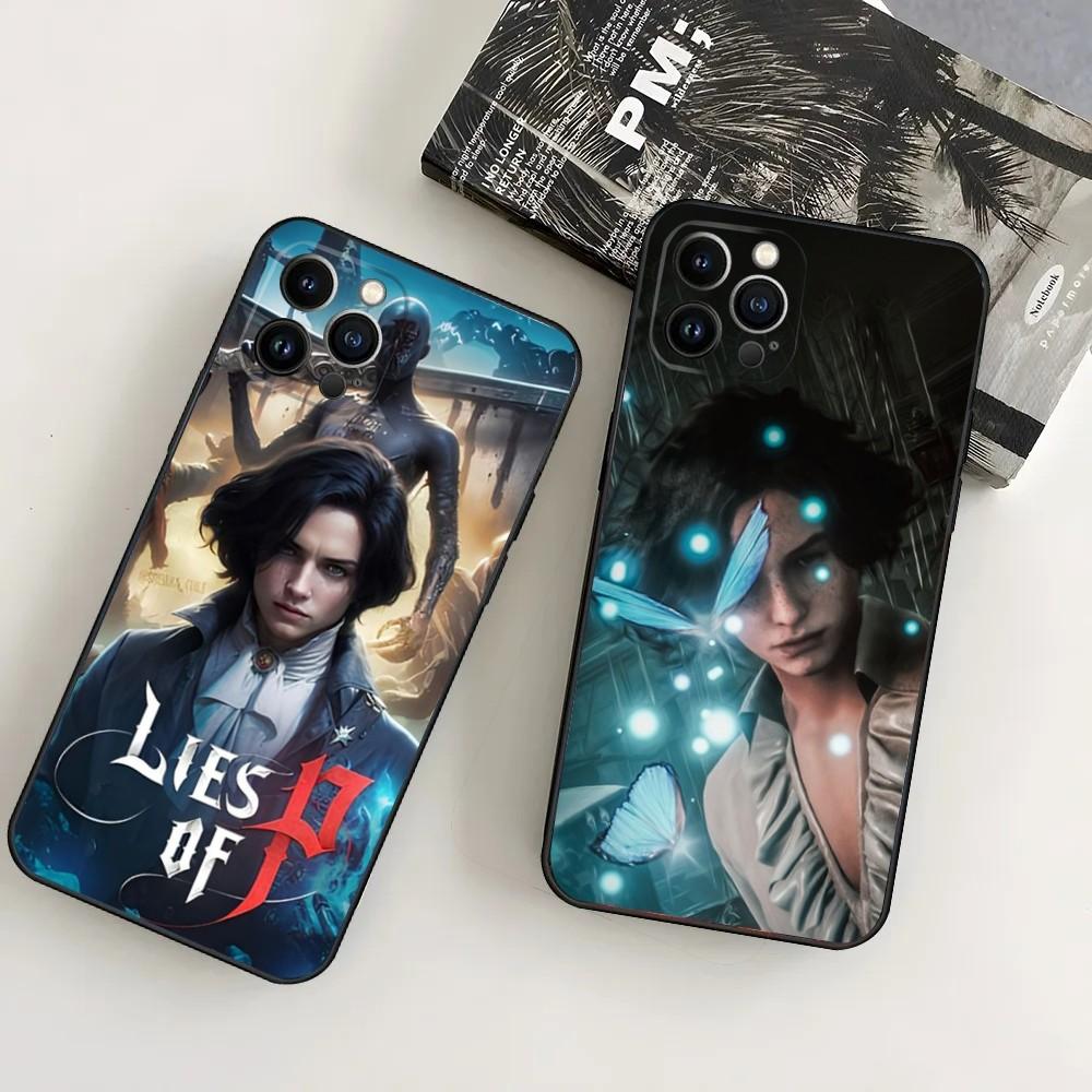 Game L-Lies Of P Phone Case For iPhone16,15,14,13,12 Mini 11 Pro XR,X,XS,MAX 7,8 Plus Silicone Cover Soft Black
