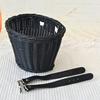 Bicycle Basket Large Capacity Strong Load-bearing Universal Simple Installation Hand-Woven Imitation Rattan Bike
