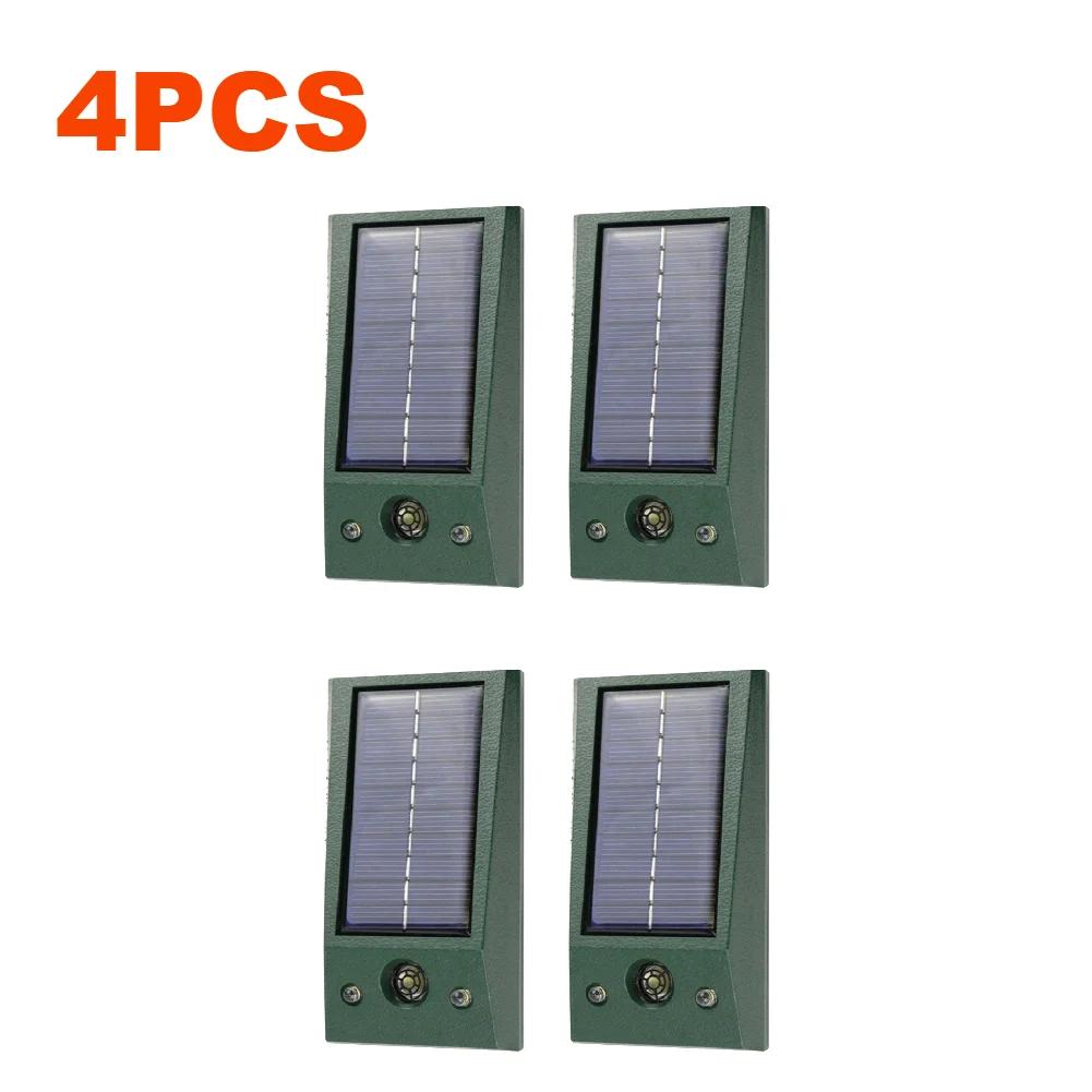 6-1 ADET Güneş Enerjili Ultrasonik Hayvan Kovucu Çok Fonksiyonlu Su Geçirmez Ultrasonik Kuş Korkutucular Caydırıcı Sıçan Köpek Tilki Haşere