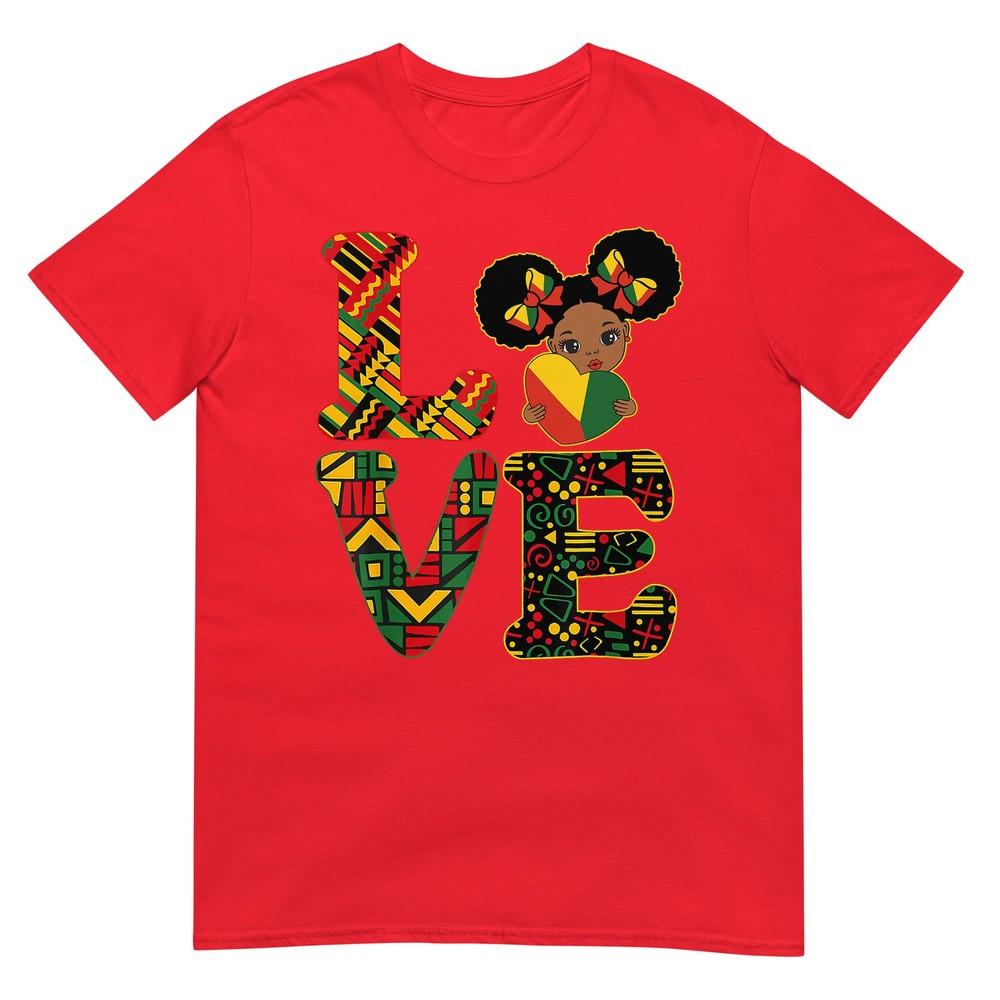 Love Black History Month Strong African Toddler Girls Tshirt S