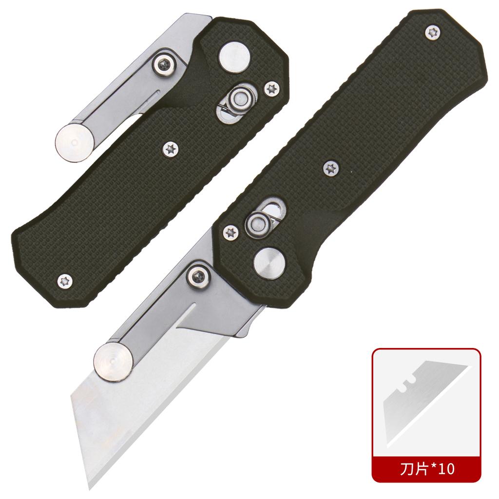 2026 new 420 steel G10 handle hand folding knife portable art knife high hardness unpacking with blade gift box
