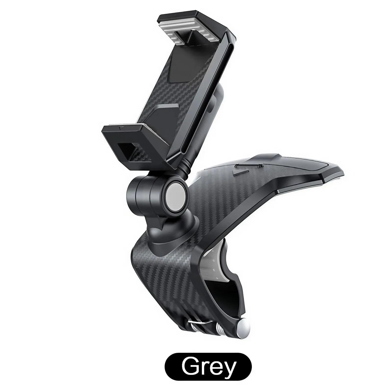 

Universal Dashboard Car Phone Holder Easy Clip Mount Stand GPS Display Bracket Car Front Support Stand серый