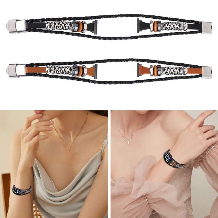 Beaded Watch Band for Intelligent Watch National Style Watchband Smartwatch Bracelet Belt DIY Aesthetic Accessory