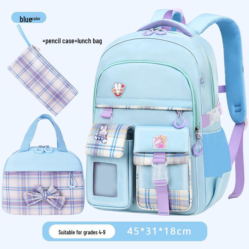 „Ultralehká školní taška s ochranou páteře pro dívky ze základních škol (Třídy 3-6)"