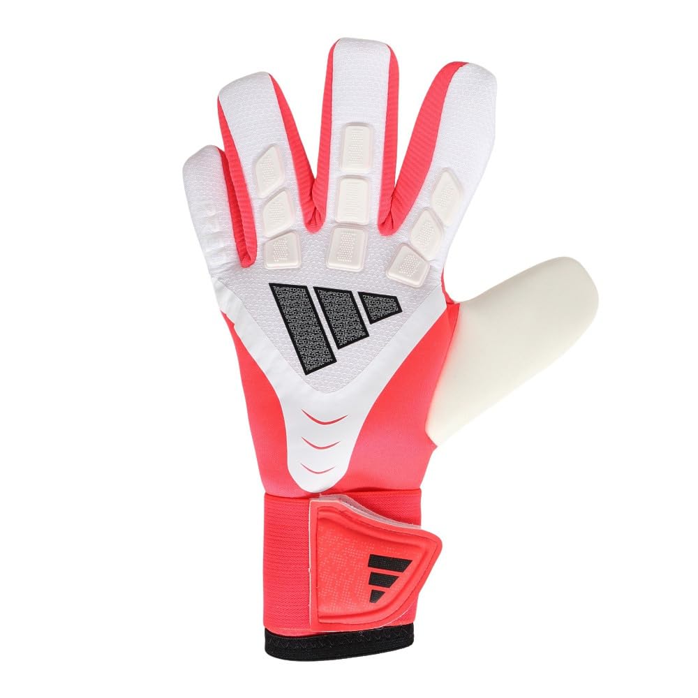 Adidas Predator GL Competition Fußballhandschuhe, Unisex, Erwachsene, BT866 Weiß/Klares Rot/Schwarz (KA7799) 7