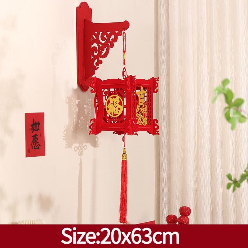 Chinese New Year Lanterns Decoration 2026 Lunar New Year Lanterns Spring Festival Red Lantern with Tassel Wedding Party Supplies