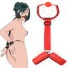 Handcuff Mouth Gag Sex Toy Set Adult SM Slave Hand Restraint Mouthgag Harness Couple Mouth Opener Ball Hand Cuff Fetish Toy