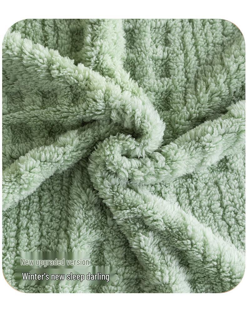 Taffeta Solid Color Fleece Waffle Jacquard Blanket - Multifunctional Cover & Nap Blanket.