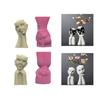Customizable Girls Mask Sturdy Silicone Mould for Craft Supplies Flower Pots and Pen Holders from Resin Decoration