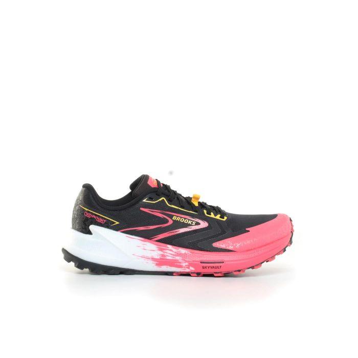 Brooks Catamount 3 sneakers neutral support Black/Diva Pink/Lemon Chrome