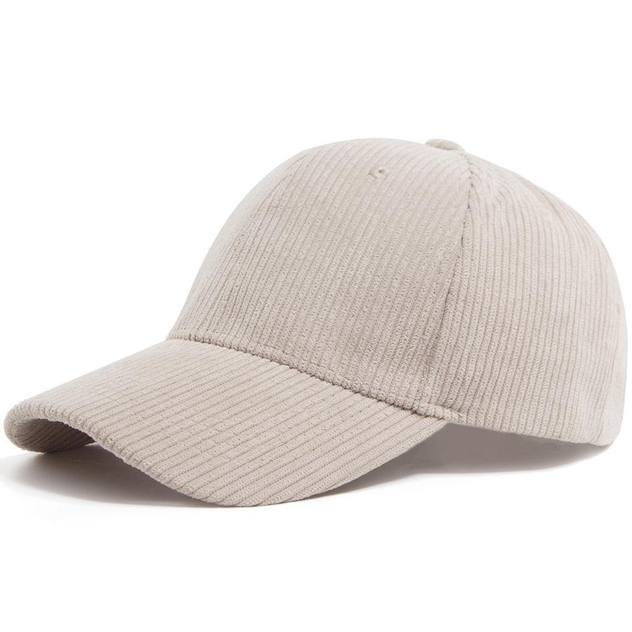 New Corduroy Baseball Cap For Women Men'S Fashion Snapback Autumn Winter Hip Hop Caps Casual Vintage Brand Hats Unisex
