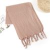 Braided Autumn and Winter Scarf for Women New Thick Warm Soft Waxy Scarf Winter Thick Tassel Scarf