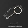 Eco-Friendly Nickel-Free Metal Keyring: DIY Jewelry Accessory, Split Ring Keychain with Doll Pendant