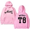 Tate Mcrae T8 Concert 2025 Double Sided print black Hoodies Men women fashion Y2k pullovers Unisex Fleece Long sleeve Sweatshirt