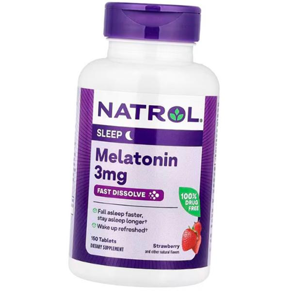 Mélatonine à dissolution rapide, Mélatonine à dissolution rapide 3, Natrol (72358036)