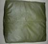 Leather Seat Cushion Cover | Olive GREEN Leather Pet Bed Cover| SQUARE Bench Floor Cushion Cover | Leather BENCH Cushion Cover