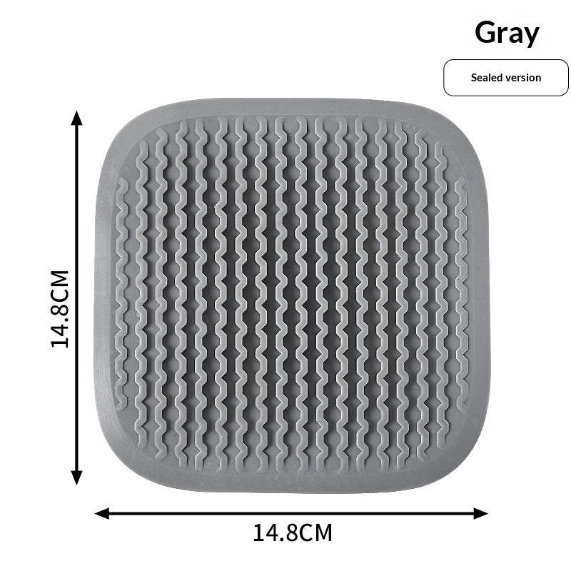Anti-blocking Silicone Floor Drain Cover For Bathroom Anti-hair Cockroach-proof Floor Drain Pad Sewer Pipe Deodorant Mat