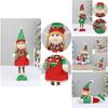 Adorable Plush Fabric Elf Doll For Christmas Festival Decoration And Gift Ideas