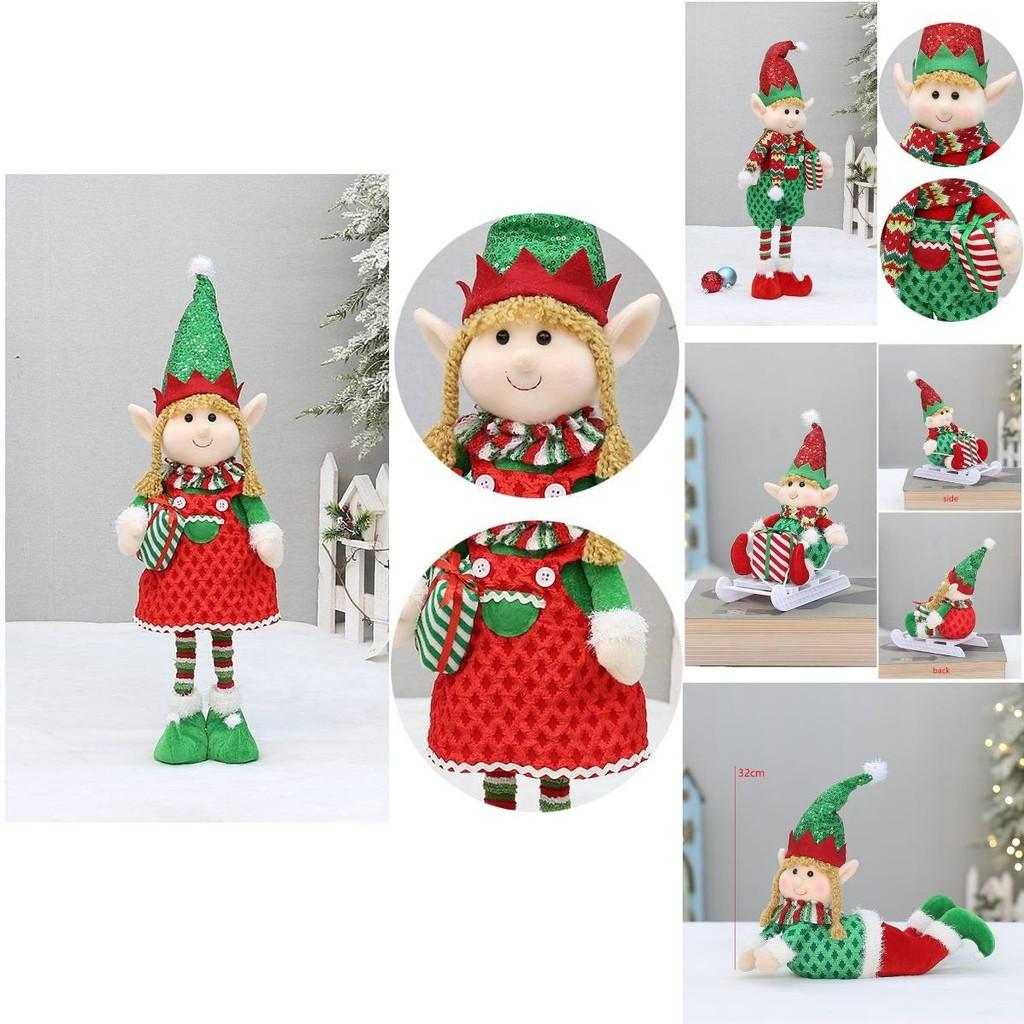 Adorable Plush Fabric Elf Doll For Christmas Festival Decoration And Gift Ideas