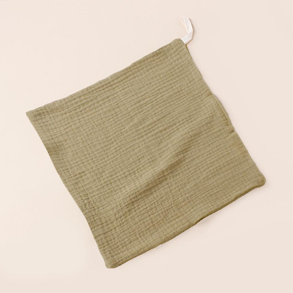 Baby Soft Cotton Muslin Handkerchief with Lanyard