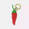 18K Gold Fruit-Inspired Apple & Watermelon Pendant with DIY Colored Beads and Lemon Design.